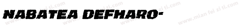 nabatea defharo字体转换
